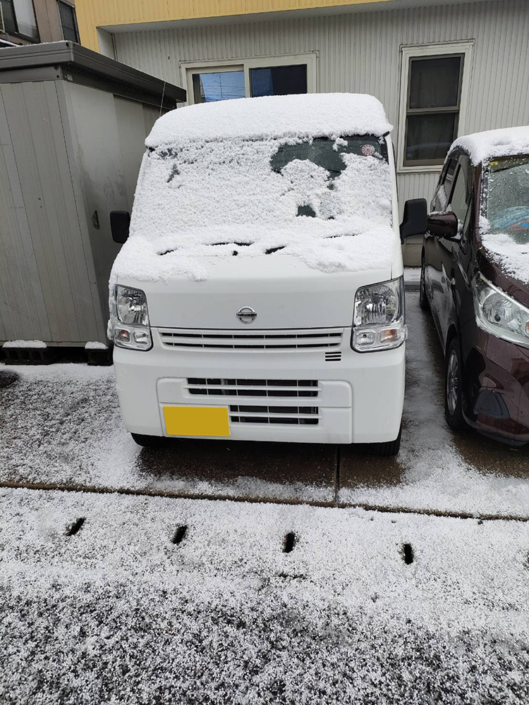 2023年11月25日（土）秋田市内で初雪観測