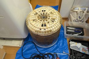 縦型洗濯機分解クリーニング