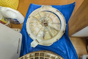 縦型洗濯機分解クリーニング