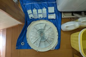 縦型洗濯機分解クリーニング