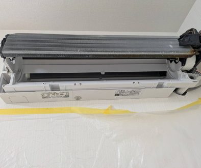 ドレンパン分解送風ファン抜き洗浄